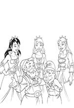 coloring page K3 de sprookjes